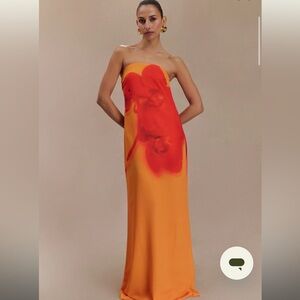 Meshki Orange and Red Maxi Dress